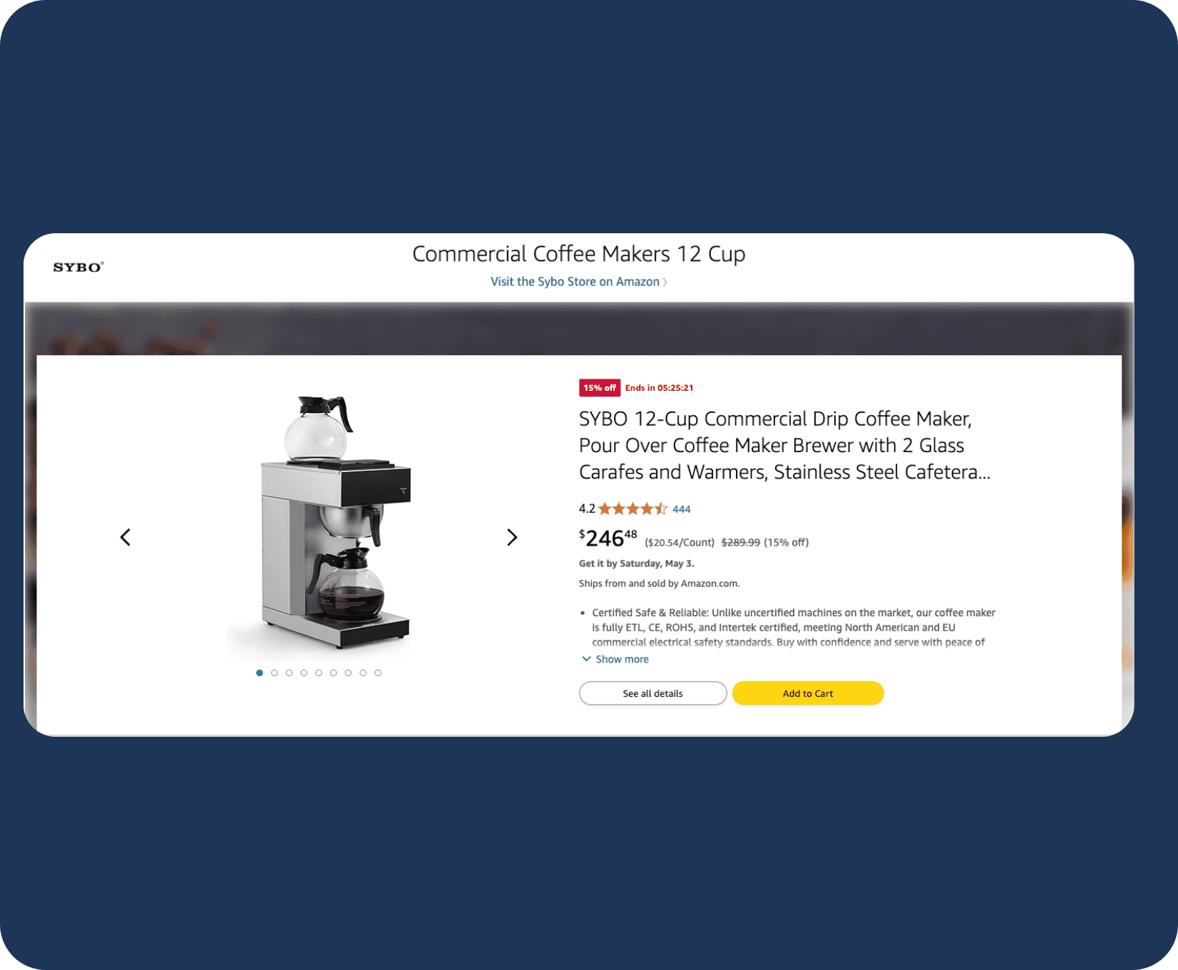 Amazon Store Spotlight ad format highlighting multiple Storefront sub-pages with branded visuals to enhance product discovery and brand engagement.